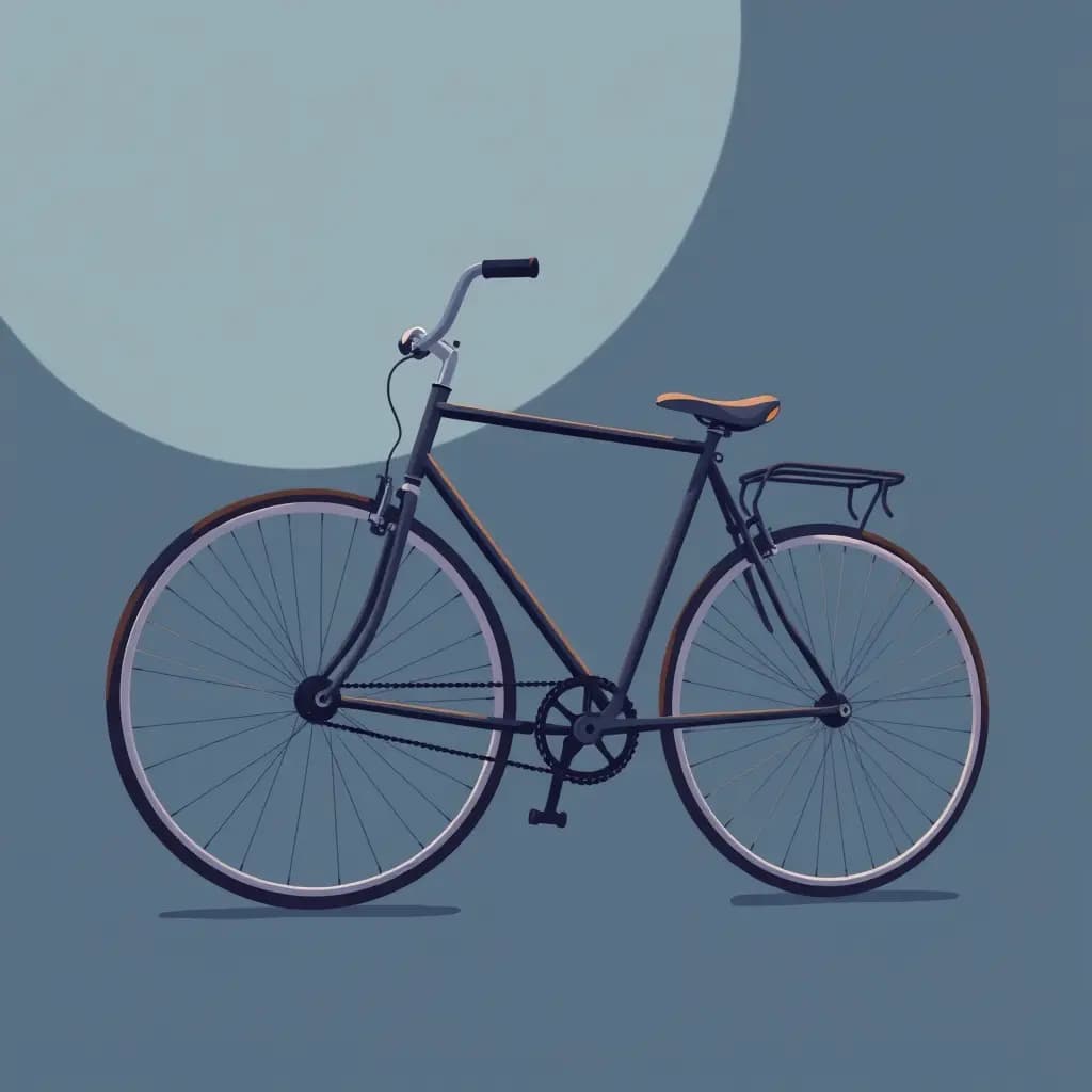 Dream illustration: A bicycle that pedals itself