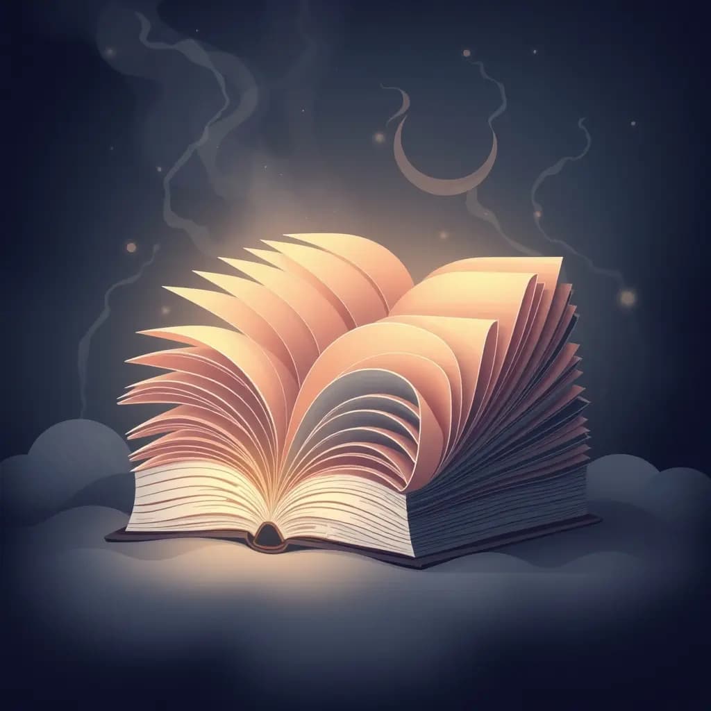Dream illustration: A book that keeps adding pages