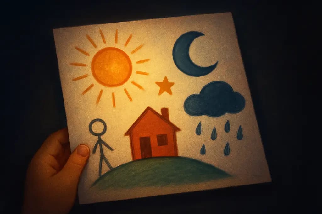 Dream illustration: A child’s drawing that predicts events