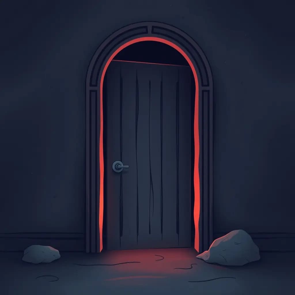 Dream illustration: A door that disappears as you reach it