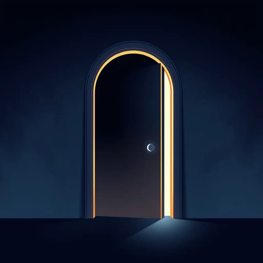 Dream illustration: A door that opens to your future self