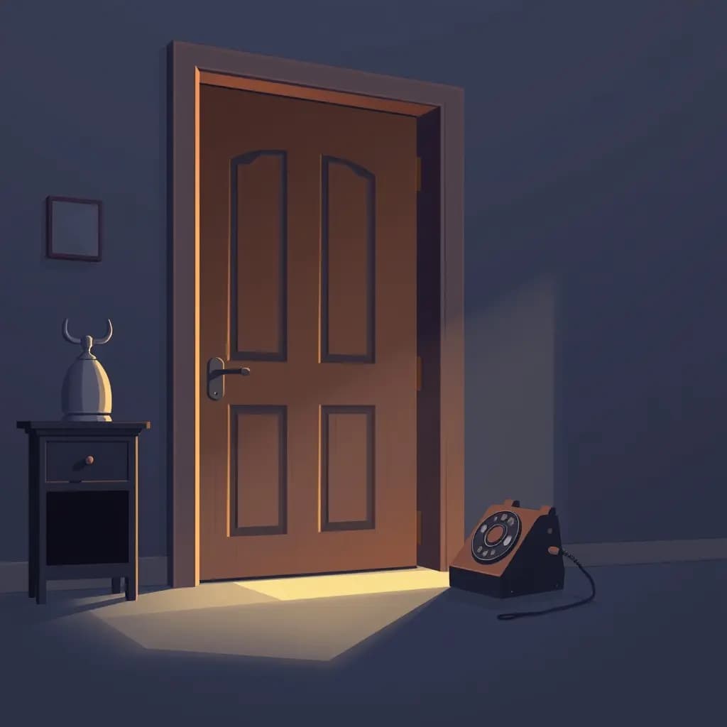 Dream illustration: A doorbell or phone that keeps ringing with no caller