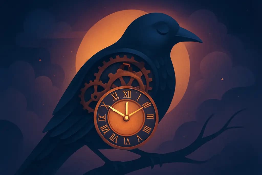 Dream illustration: A giant clockwork bird