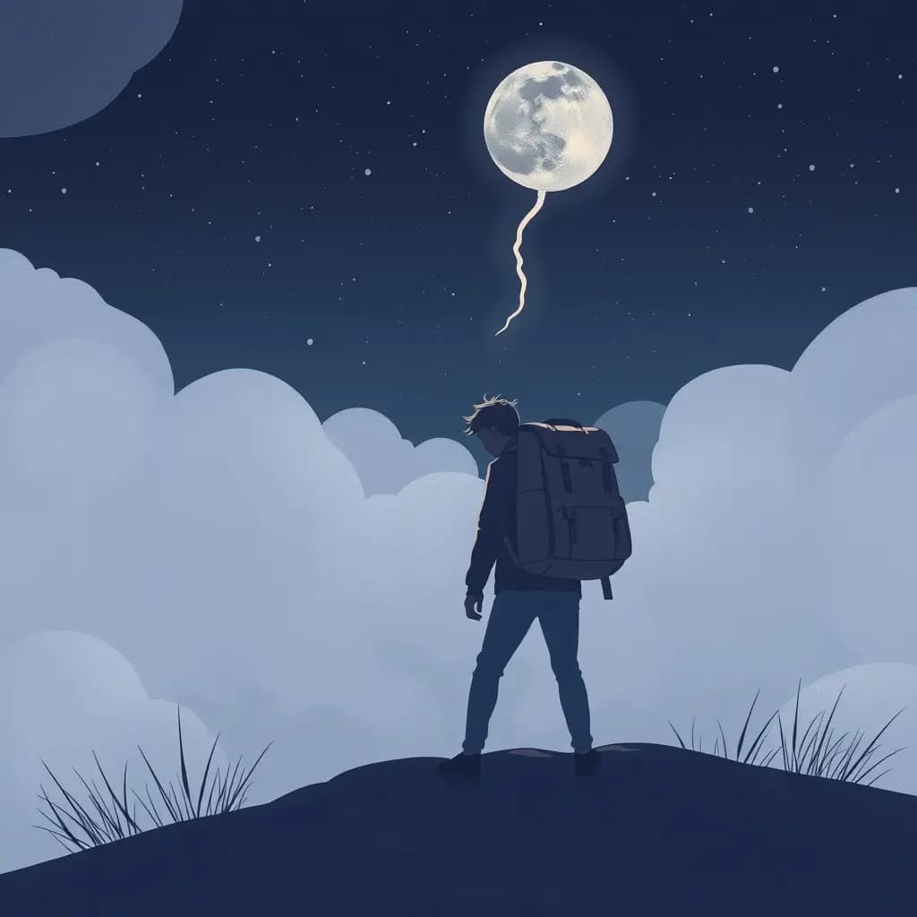 Dream illustration: A heavy backpack you can't remove