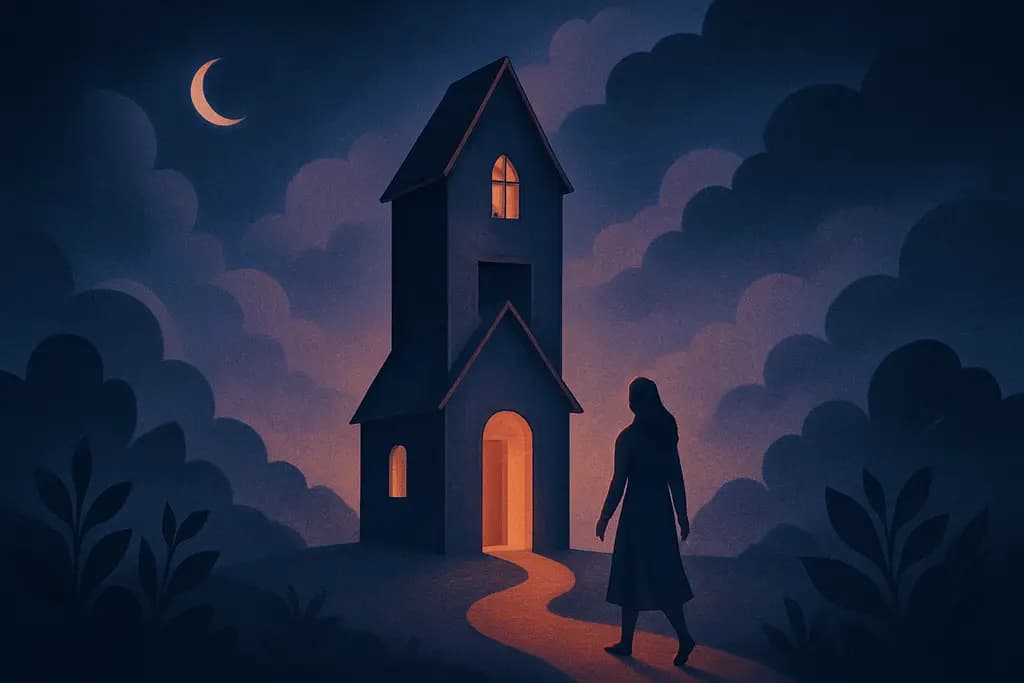 Dream illustration: A House That Grows Taller as You Walk Through It