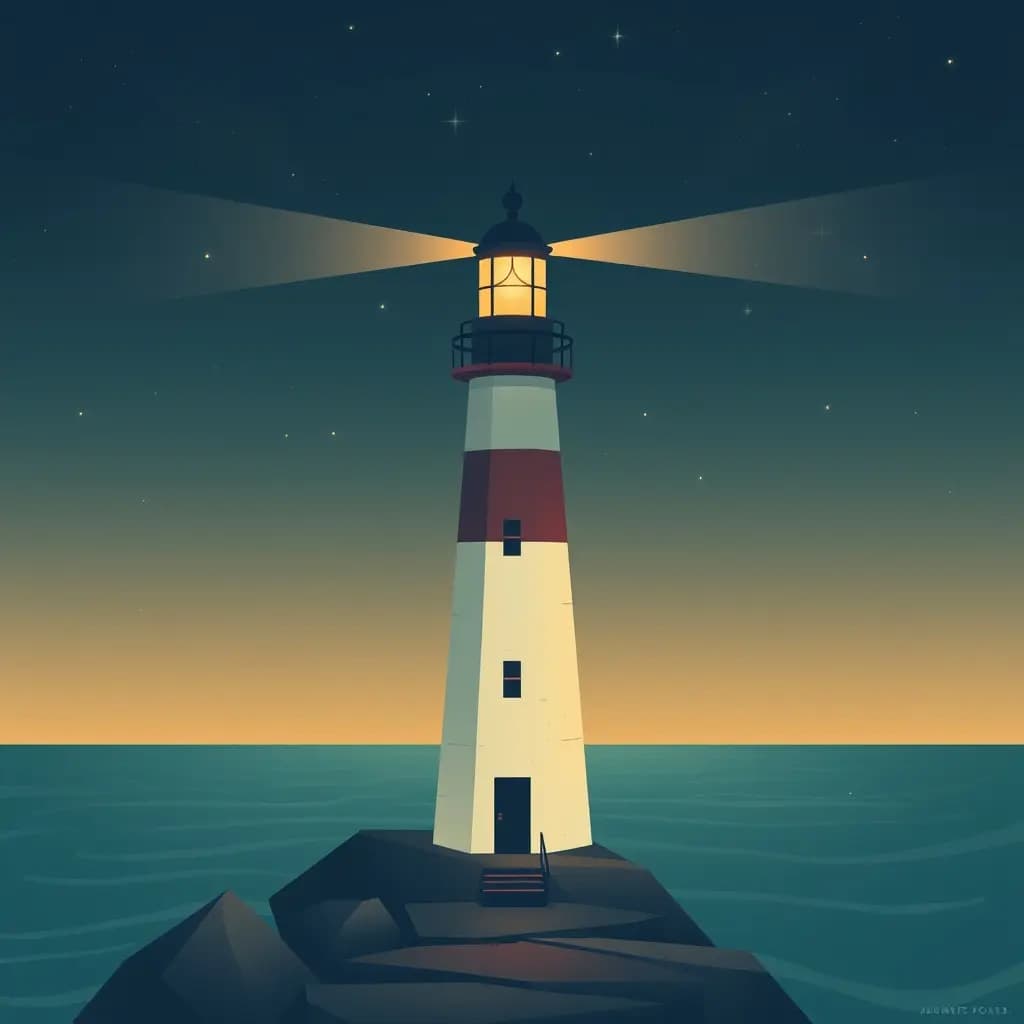 Dream illustration: A lighthouse that guides you away