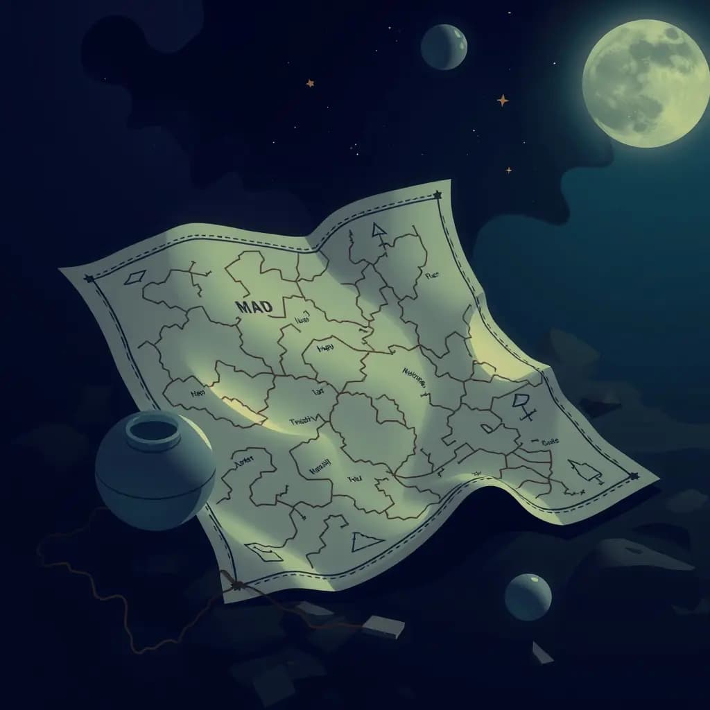 Dream illustration: A mysterious map
