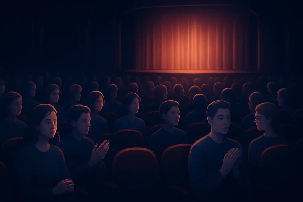 Dream illustration: A packed theater where no one applauds