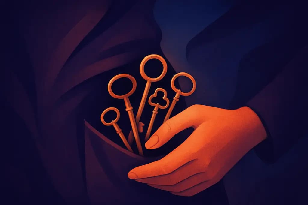 Dream illustration: A pocket full of keys that don't fit any lock
