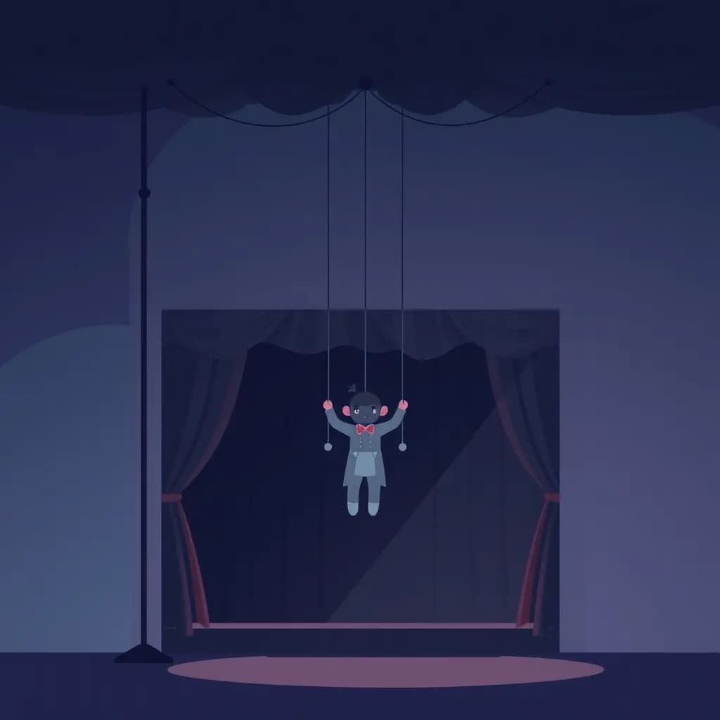 Dream illustration: A puppet show in which you are the puppet