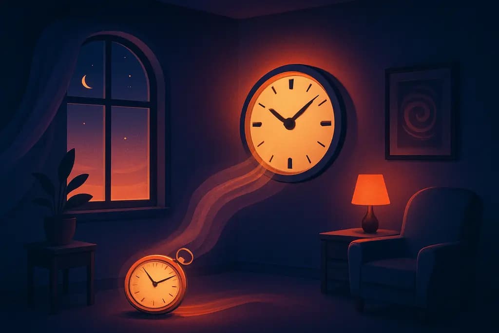 Dream illustration: A room where time moves faster