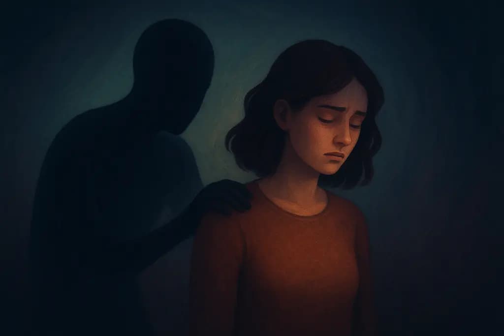 Dream illustration: A shadow that refuses to detach from you