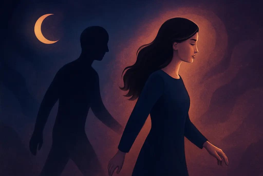 Dream illustration: A shadow that refuses to follow you