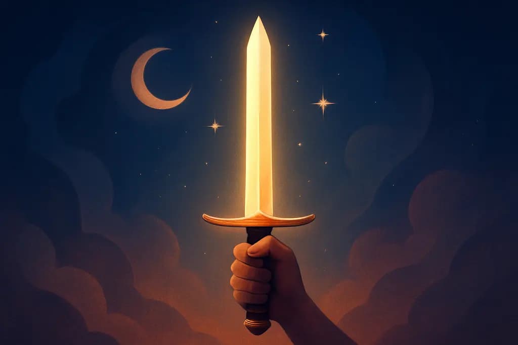 Dream illustration: A shining sword