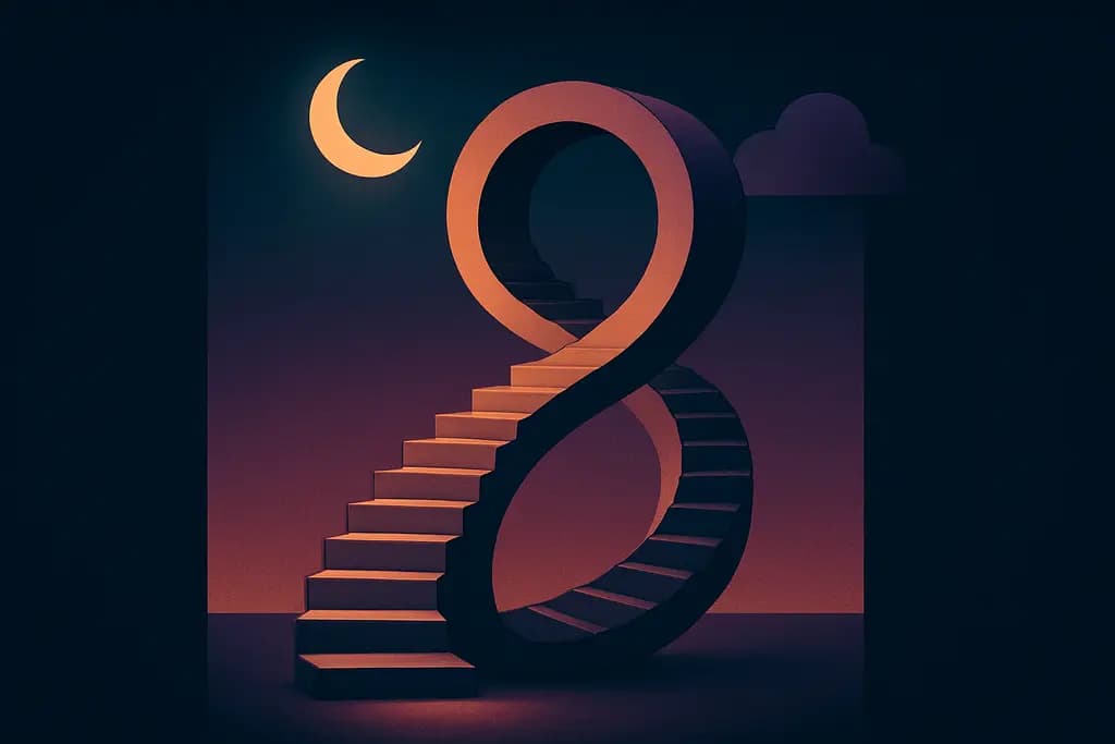 Dream illustration: A staircase that loops back to the start