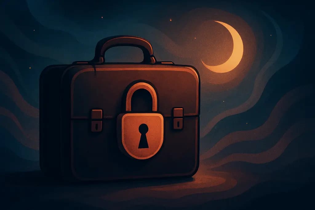 Dream illustration: A suitcase you can't open