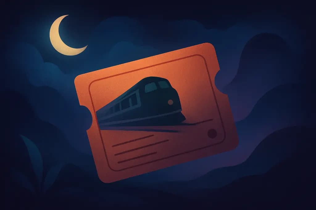 Dream illustration: A train ticket to nowhere