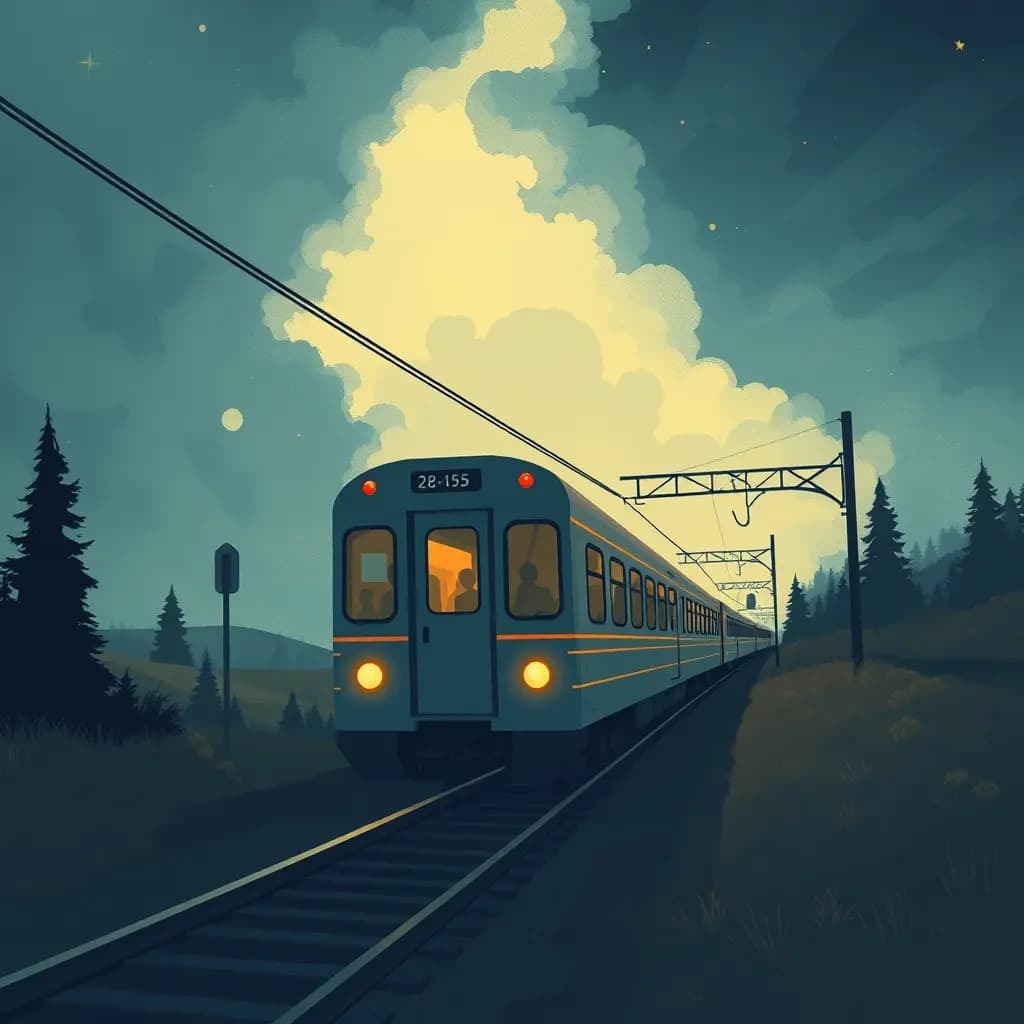 Dream illustration: A train with no destination