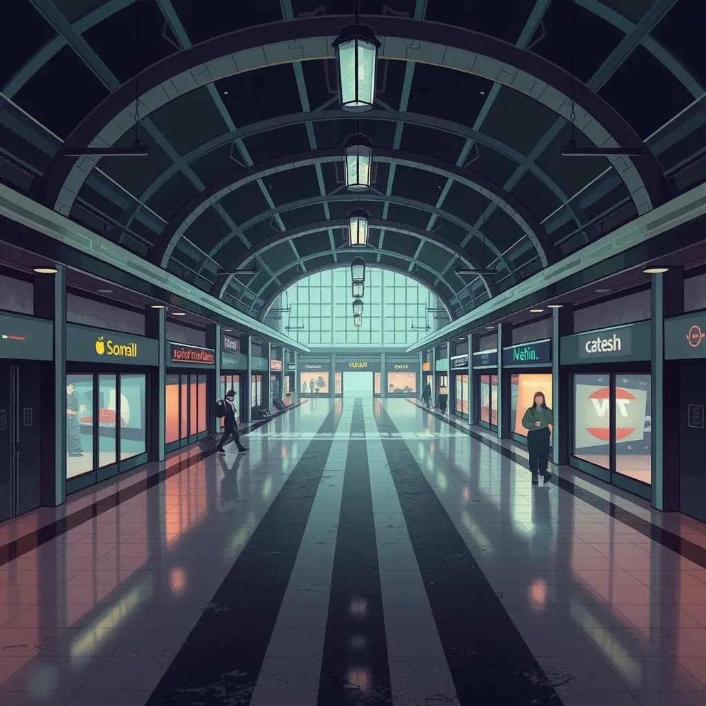 Dream illustration: Abandoned mall