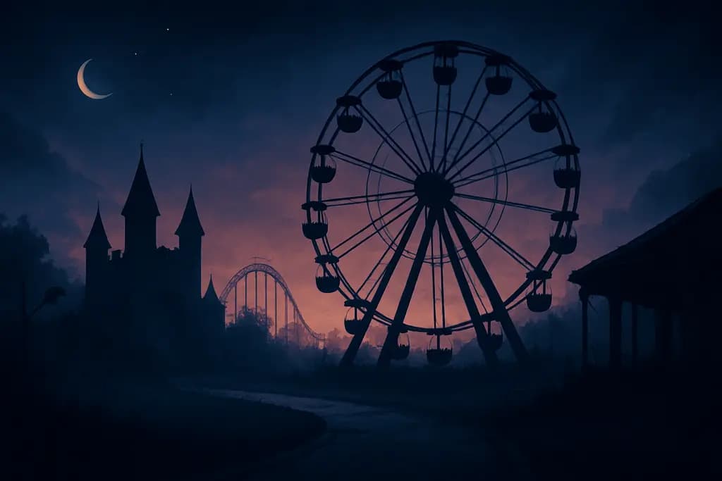 Dream illustration: Abandoned theme park
