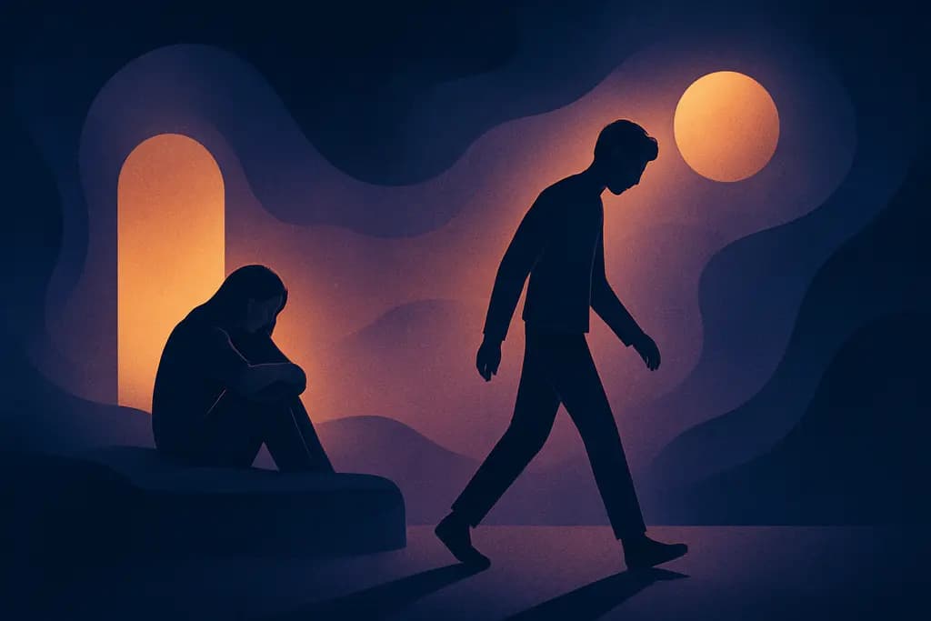 Dream illustration: Abandoning Someone