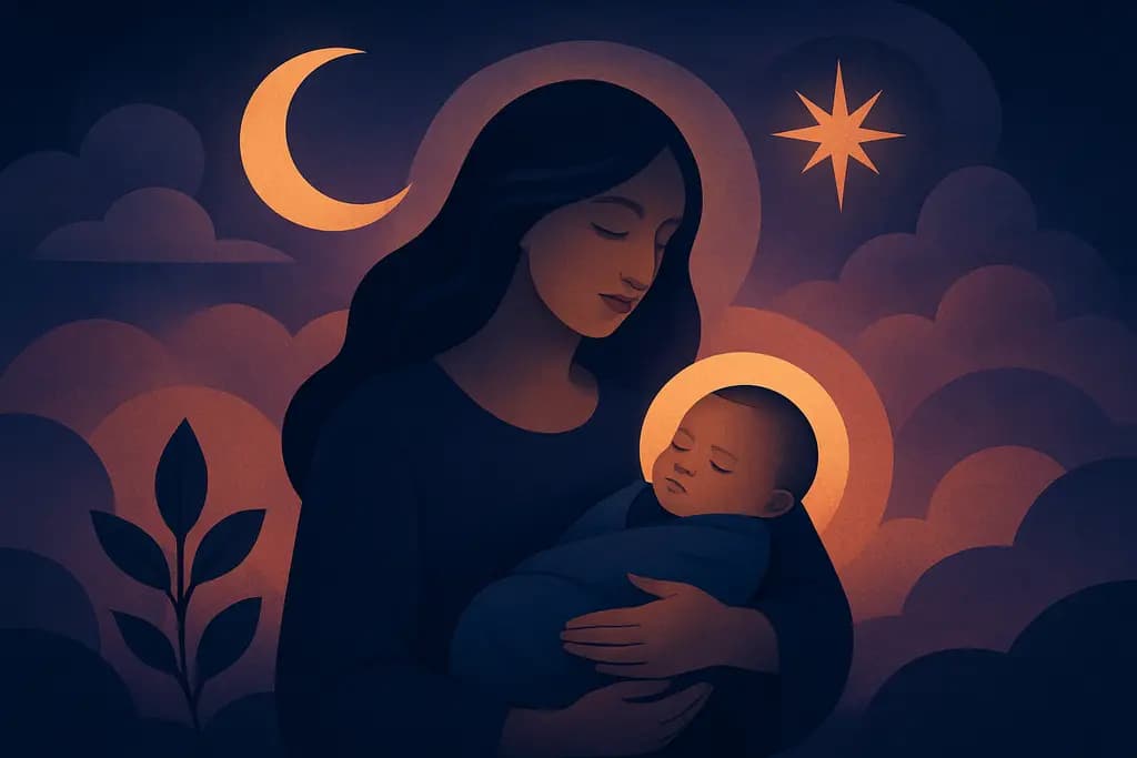 Dream illustration: adopting a baby in a dream