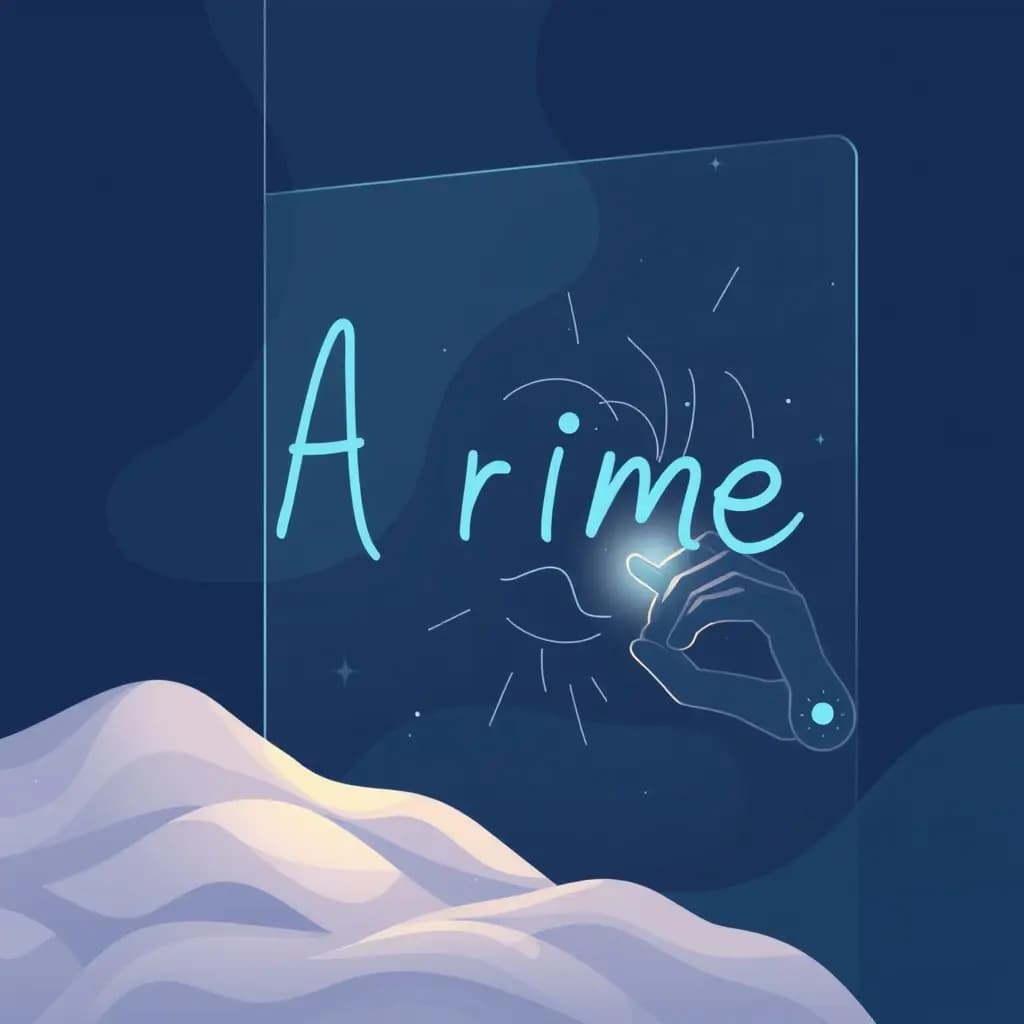 Dream illustration: AI writes your name