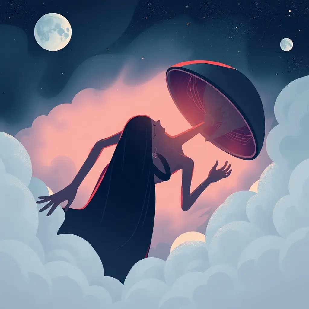 Dream illustration: Alien encounter or abduction