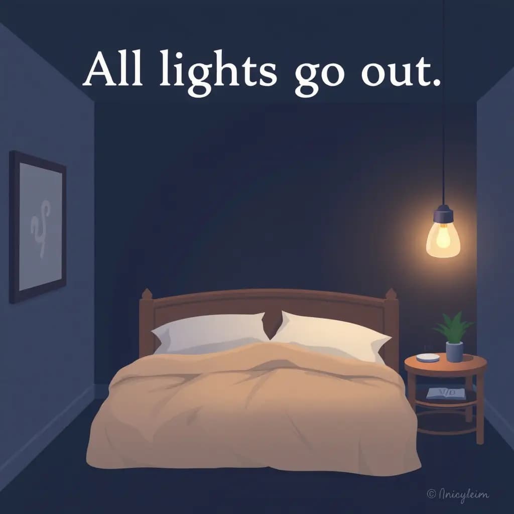 Dream illustration: All lights go out