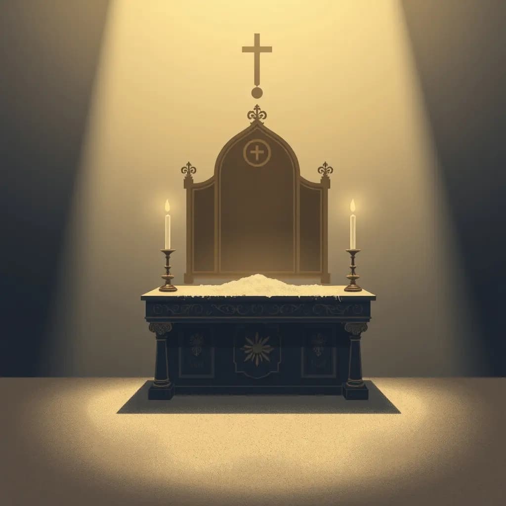 Dream illustration: Altar covered in dust