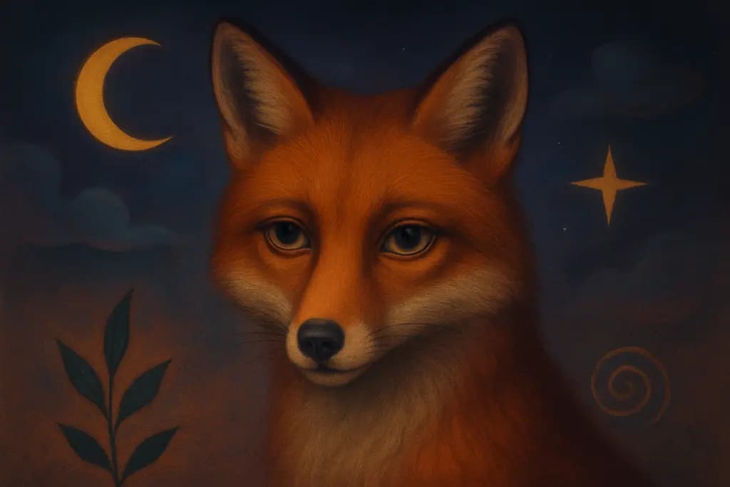 Dream illustration: An animal with human eyes