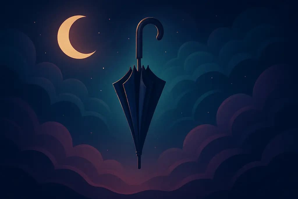 Dream illustration: An umbrella that won't open