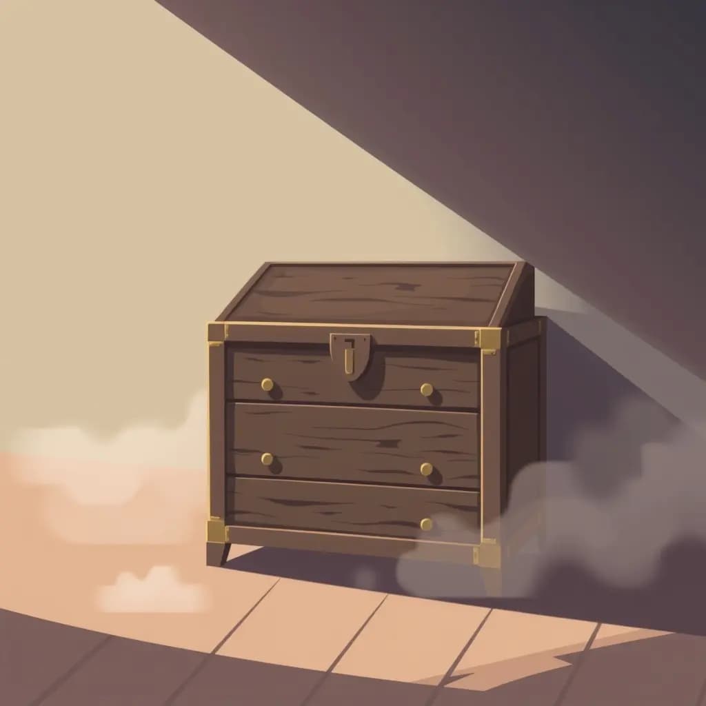 Dream illustration: Antique chest