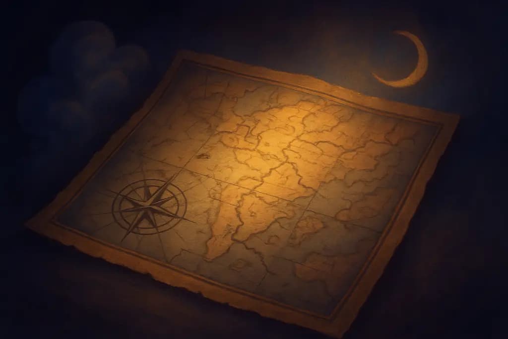 Dream illustration: Antique map