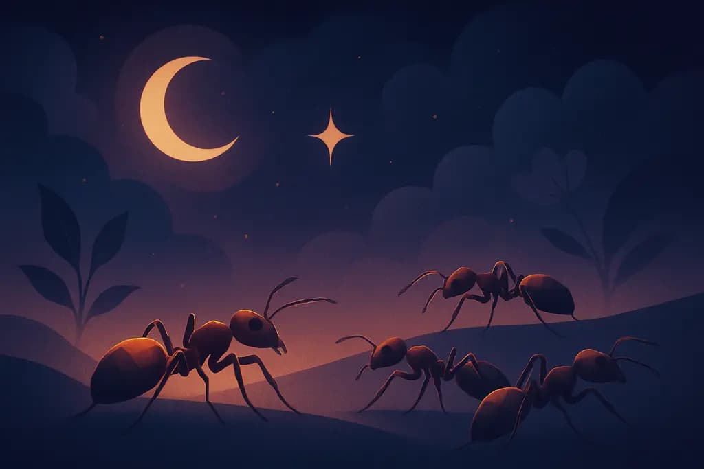 Dream illustration: Ants crawling