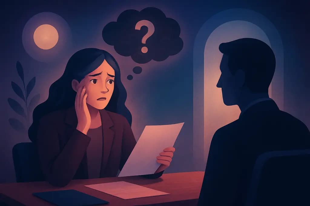Dream illustration: Attending a Job Interview Unprepared