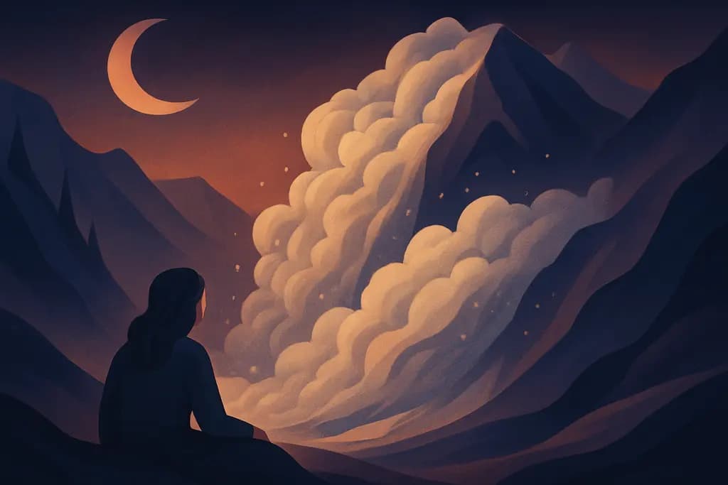 Dream illustration: Avalanche approaching