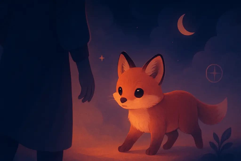 Dream illustration: Baby animal following you