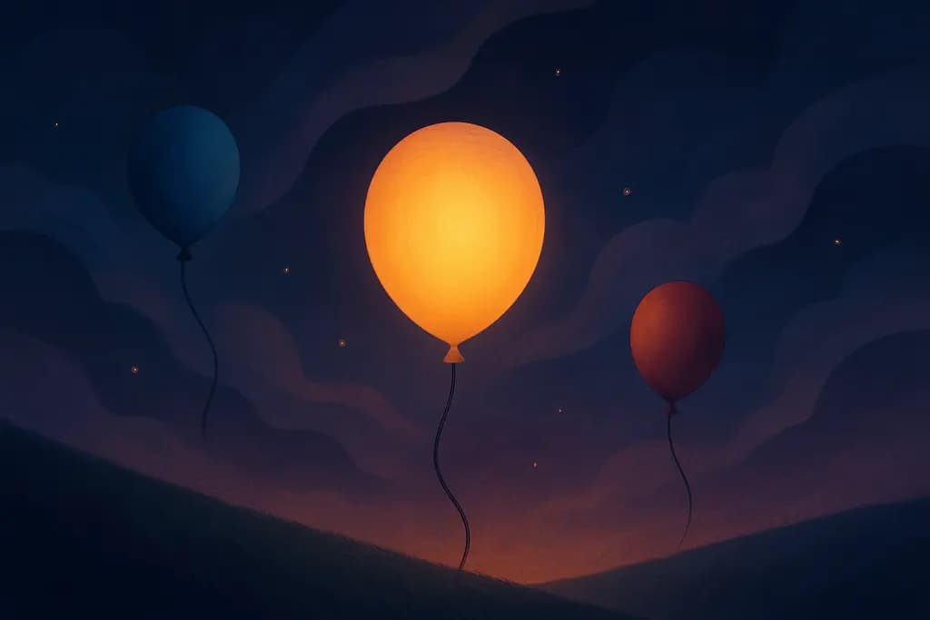 Dream illustration: Balloons