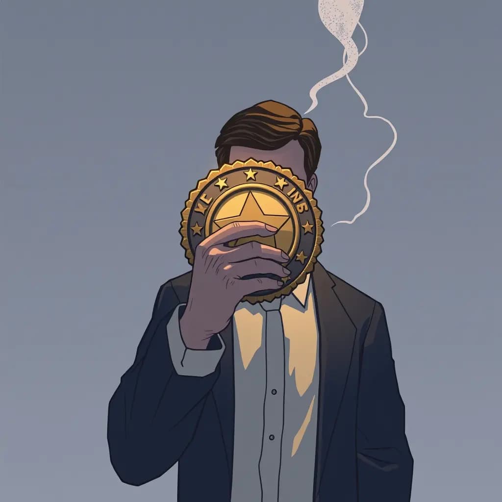 Dream illustration: Being Assigned a Badge That Feels Heavy