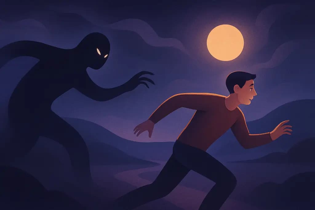 Dream illustration: Being Chased