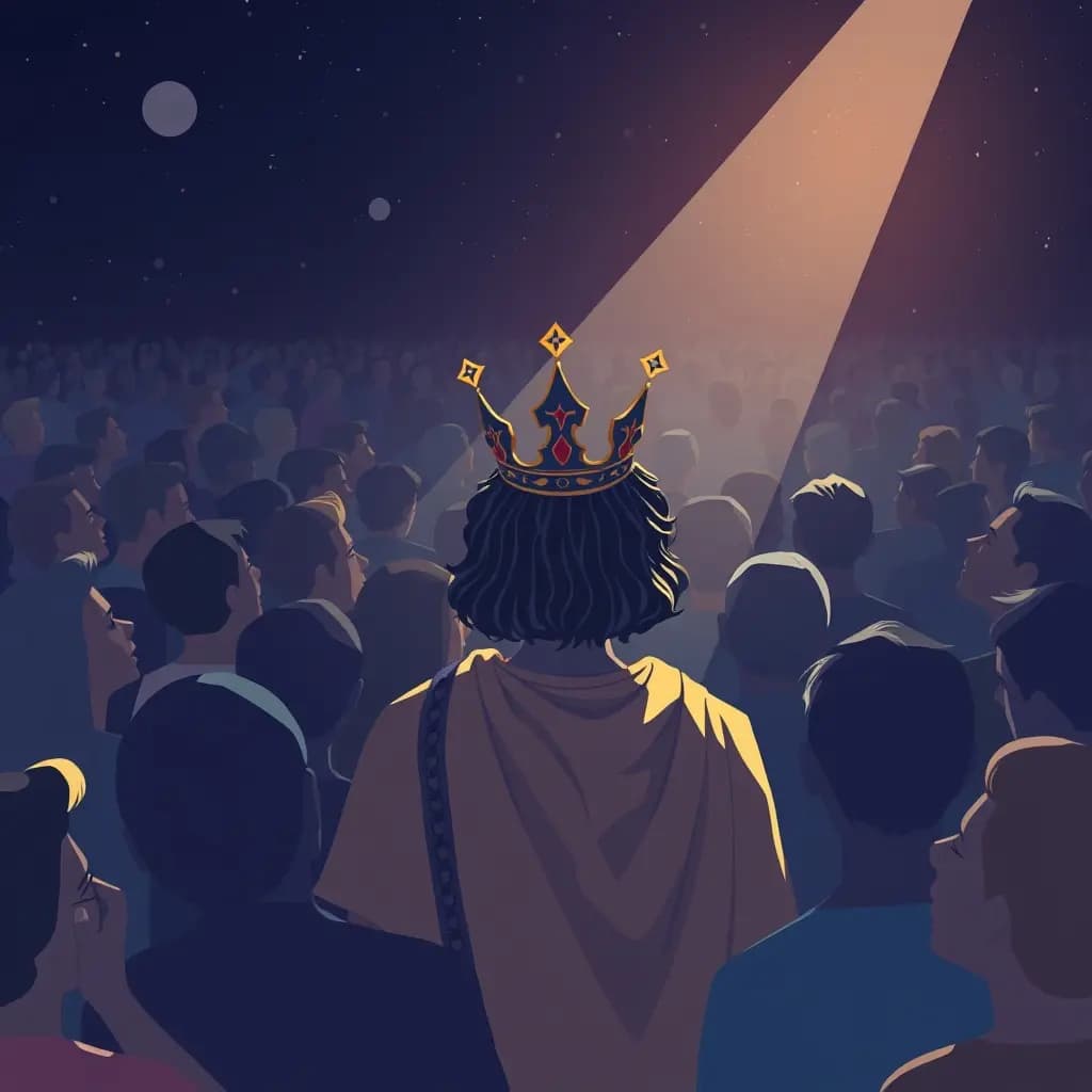 Dream illustration: Being Crowned in a Crowd