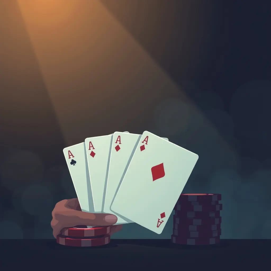 Dream illustration: Being Dealt Four Aces