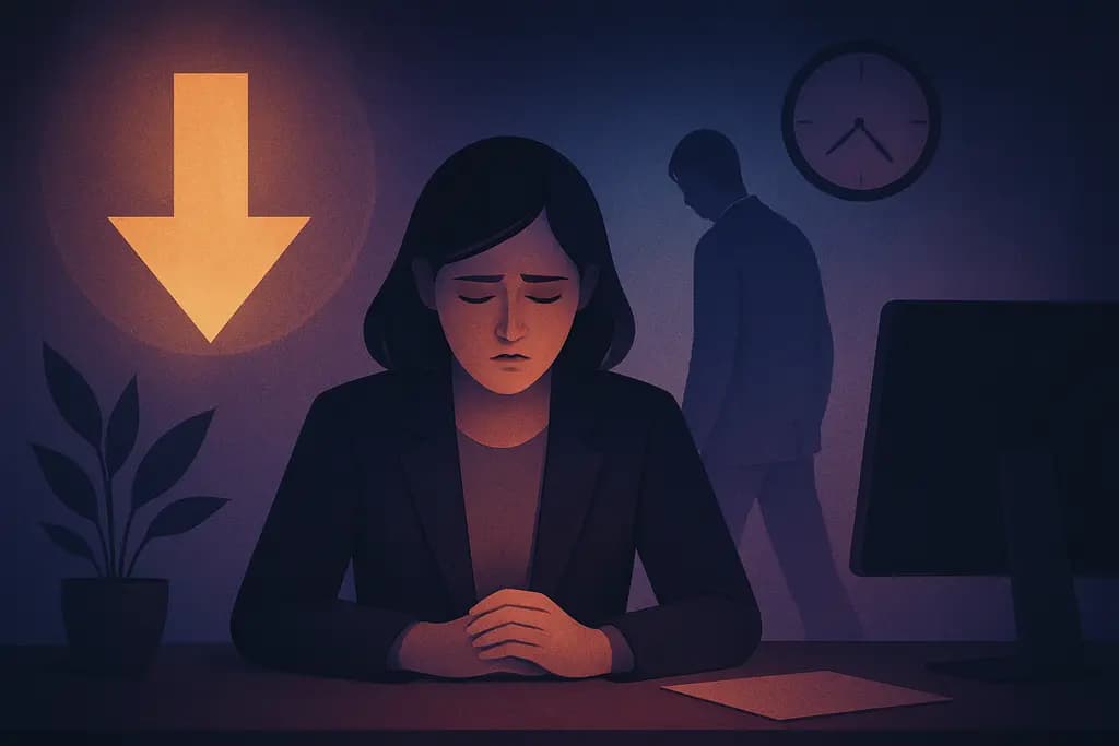 Dream illustration: Being demoted at work
