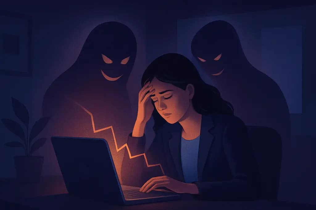 Dream illustration: being hacked in a dream at work