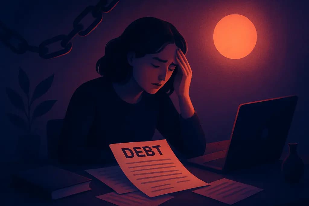 Dream illustration: Being in debt