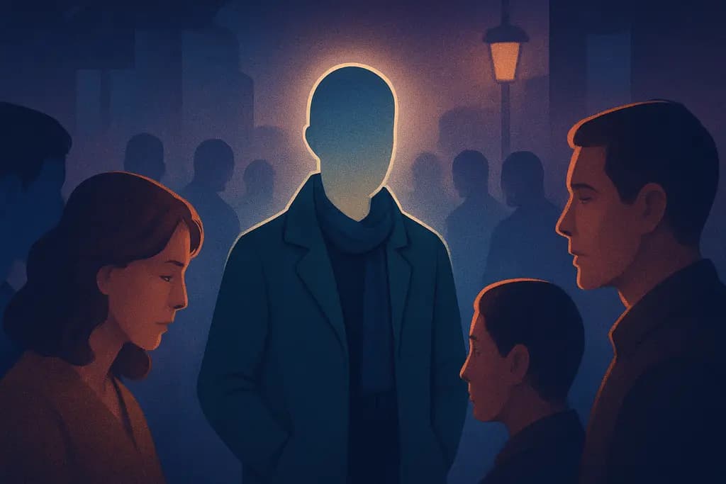 Dream illustration: Being invisible in public
