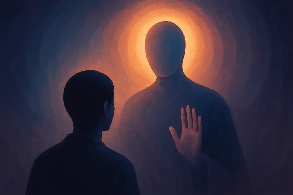 Dream illustration: Being judged by an invisible presence