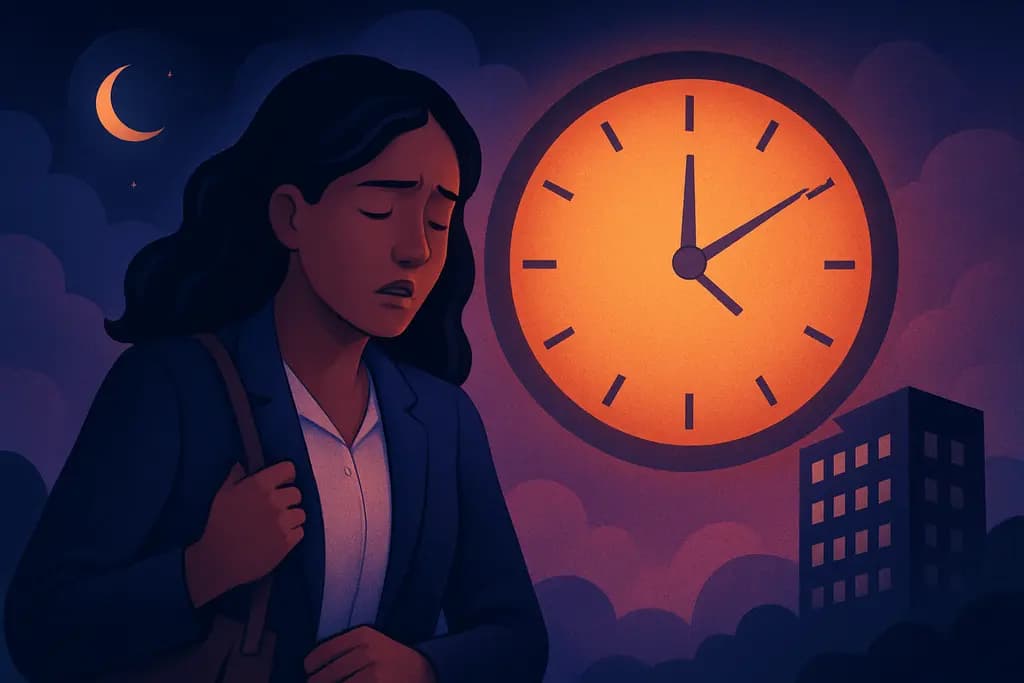 Dream illustration: being late for work dream meaning