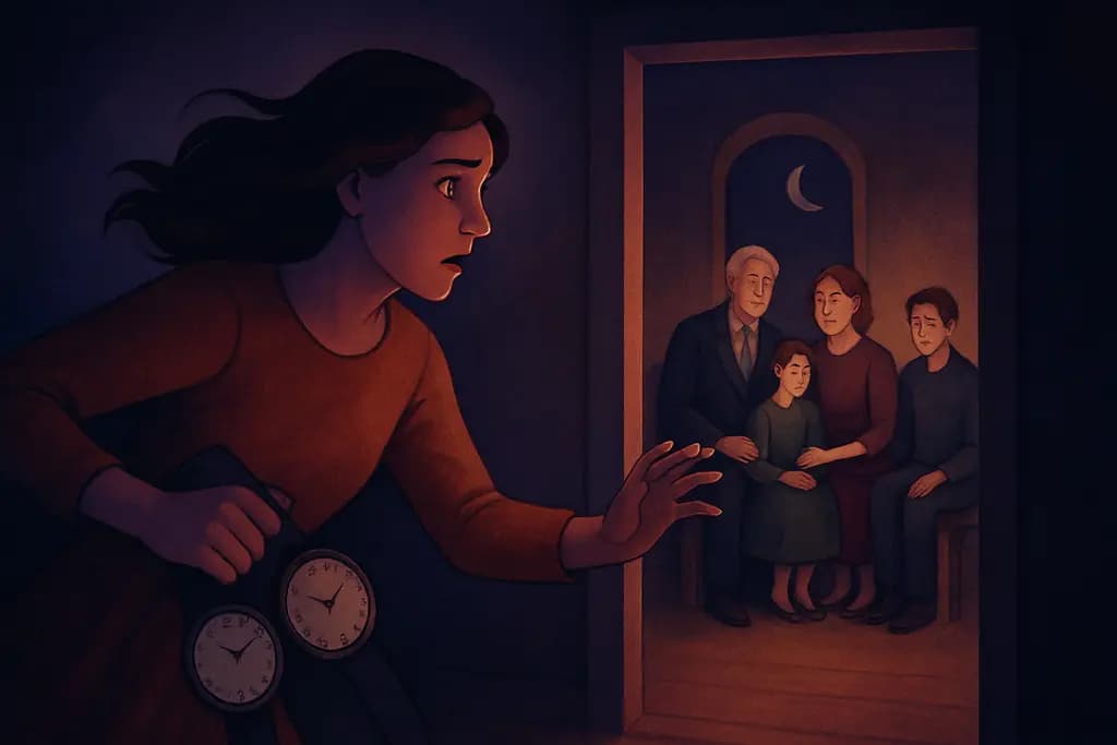 Dream illustration: Being late to an important family event
